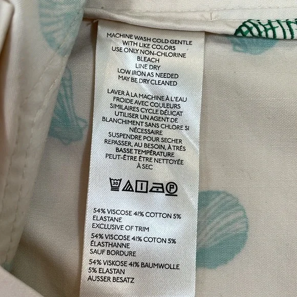 Anthropologie Maeve Colette Skirt Mini Edition Size S Seashell Print EUC - Picture 13 of 14